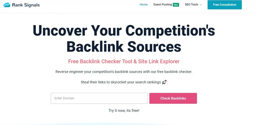 Rank Signal Backlink Checker